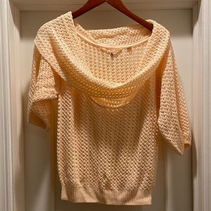 Anthropologie Knitted & Knotted Cowl Neck Sweater